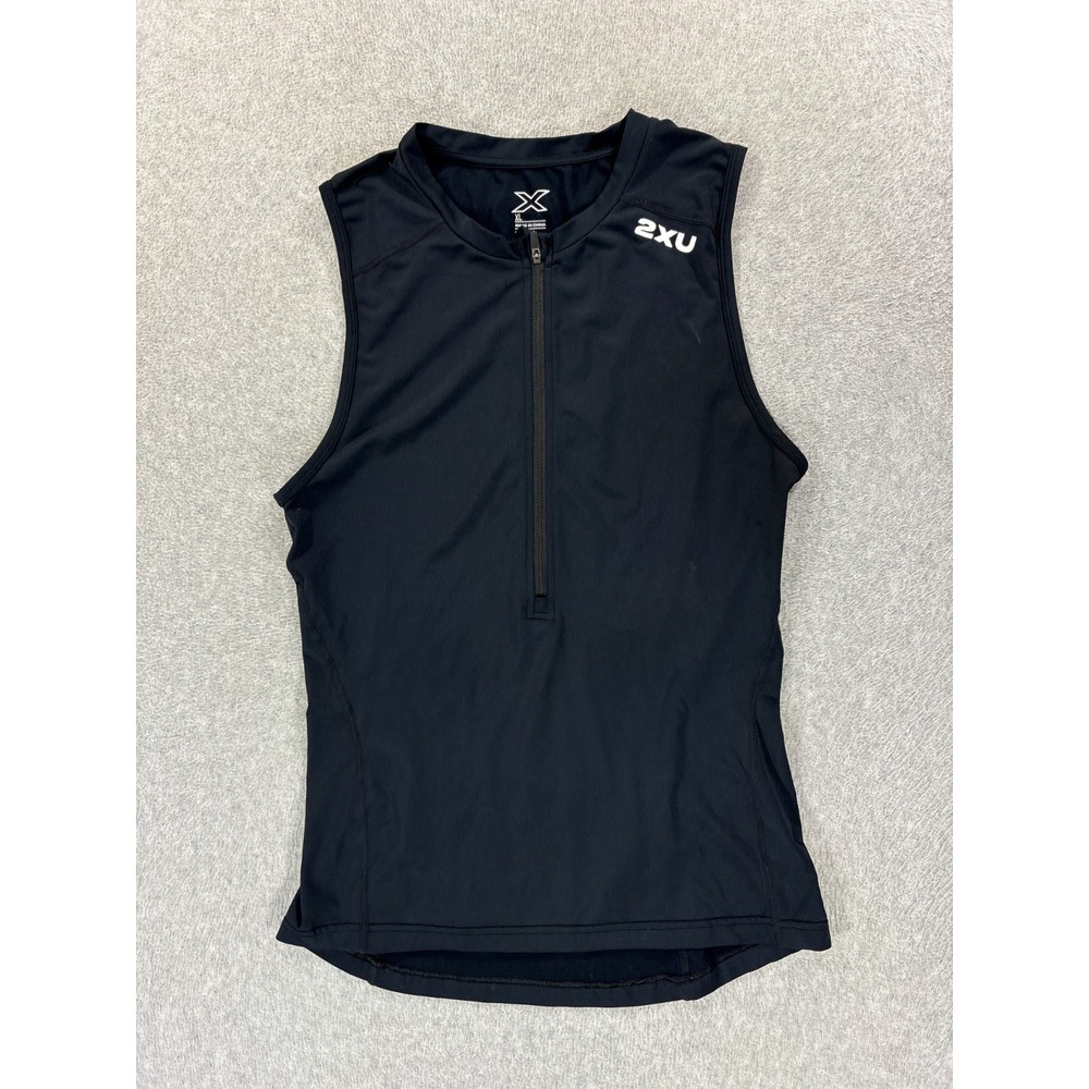 2XU Performance 1/2 Zip Triathlon Jersey (Men's XL) Black
